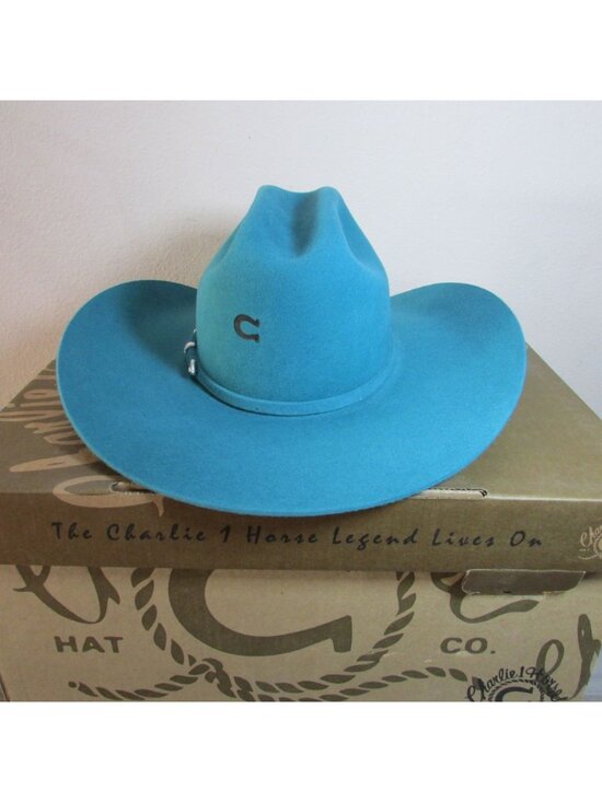 Charlie 1 Horse Women\'s The Cowgirl Hat Turquoise CWCWHT-7242TQM0 main image 4